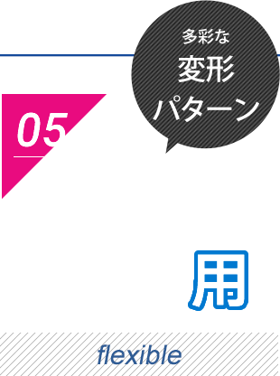 多彩な変形パターン　応用